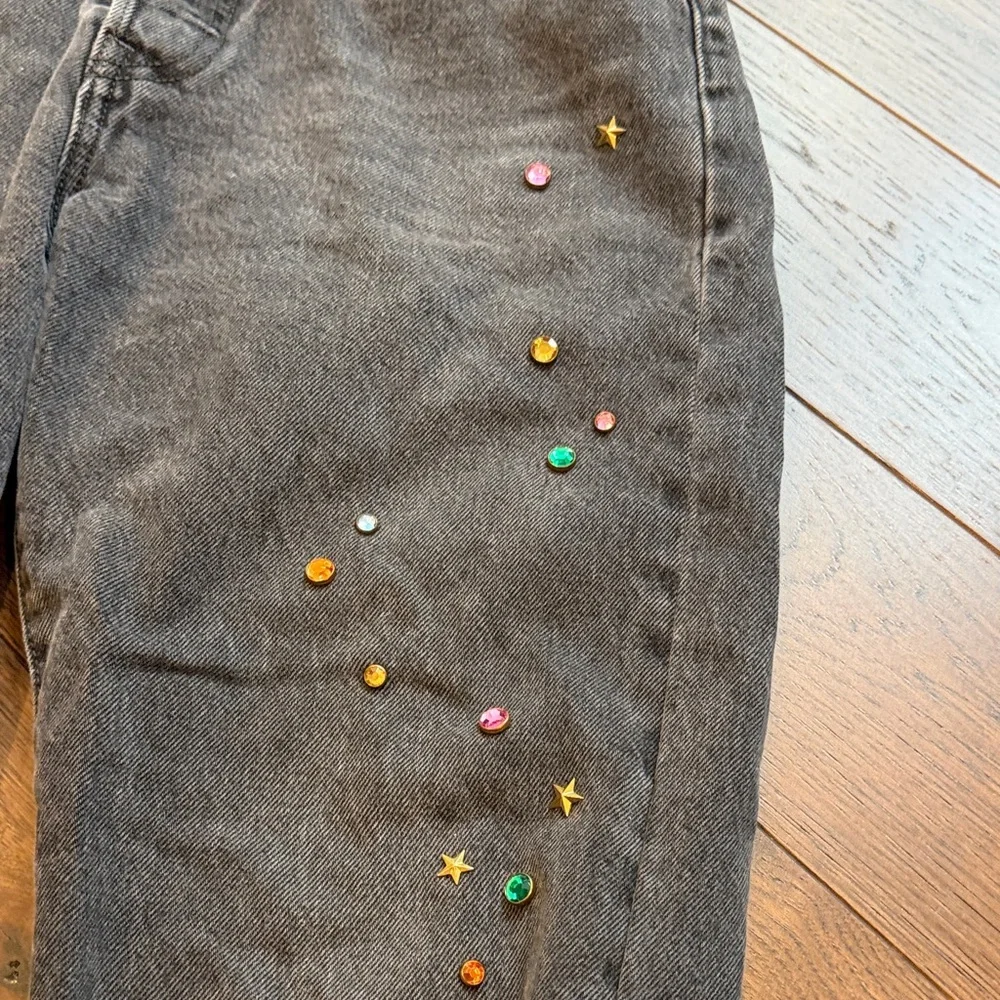 Levi’s Premium 501 28” x 30” Long Embellished Gray Jeans C11-098